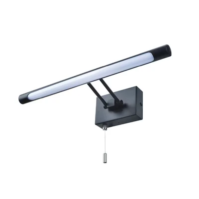 Image of Chai 3000k LED Bathroom Over Mirror Light Matt Black IP44