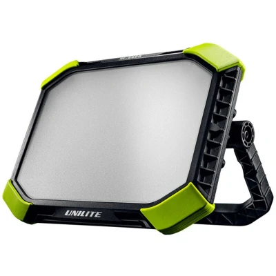 Image of Unilite RF 5400 Dual Power Ultra Bright Tough Work Site Light Rechargeable or Mains Powered Lumen 2 to 16 Hours 56 Metre Beam IP65 / IK09