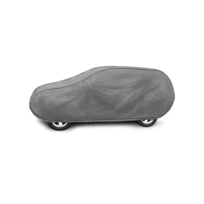Image of DKMOTO Heavy Duty Tarpaulin Car Cover Waterproof Breathable for Medium SUV