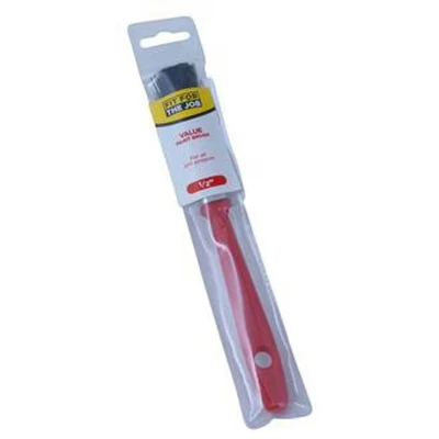 Image of Fit for The Job 0.5 inch Value DIY Paint Brush Painting with Emulsion, Gloss and Satin Paints on Walls, Ceilings, Furniture, Wood &amp; Metal, 0.5&quot; 12mm