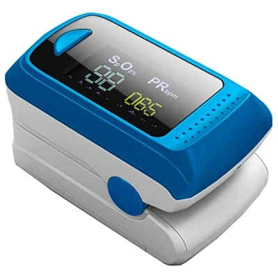 Image of BLT M70CB Fingertip Pulse Oximeter, SpO2 Blood Oxygen Level Saturation Sats Monitor for Adults Meets Medical Standard UK Guidance, Finger Oximeter CE Approved, Meet NHS Requirement, No Bluetooth