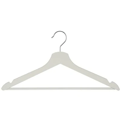 Image of Ikea Bumerang 702.385.41 Wooden Clothes Hangers, Pack of 5, White