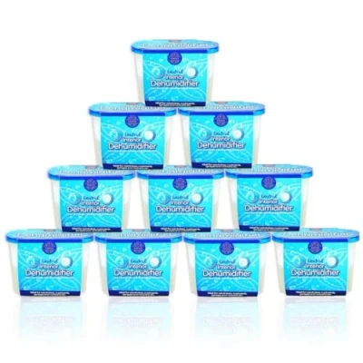 Image of Faboer 10 x Dehumidifier Interior Damp Trap Mould Moisture Mildew Remover Caravan Home (Ocean)