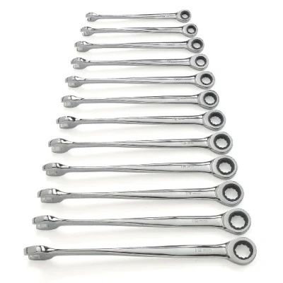Image of GEARWRENCH 12 Pc. Pt. XL X Beam Ratcheting Combination Wrench Set, Metric 85888