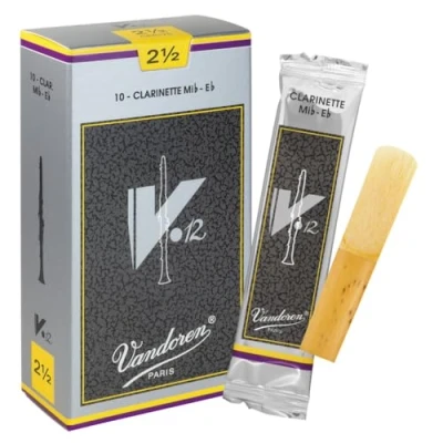 Image of Vandoren V12 Eb clarinet reeds, box of 10 Strength 2,5