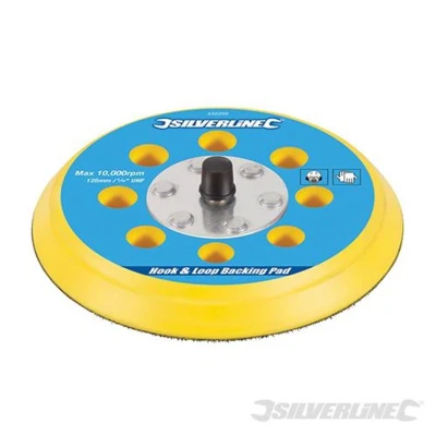 Image of Silverline Hook &amp; Loop Backing Pad 125mm / 5/16&quot; UNF