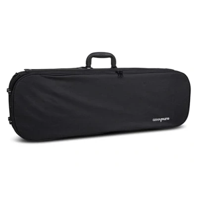Image of GEWA pure violin case black/inside velvet light grey 4/4