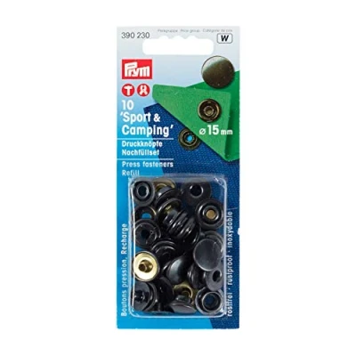 Image of Prym Bronze Non Sew Press Fasteners Refill 1 Count,15 mm