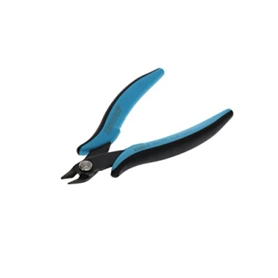 Image of GEDORE 1829017 Miniature Electronic Side Cutters for 1.3mm Copper Wire, Steel, Black/Blue