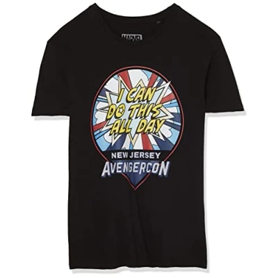 Image of Marvel Men&#039;s Uxmissmts004 T Shirt, Black, XS