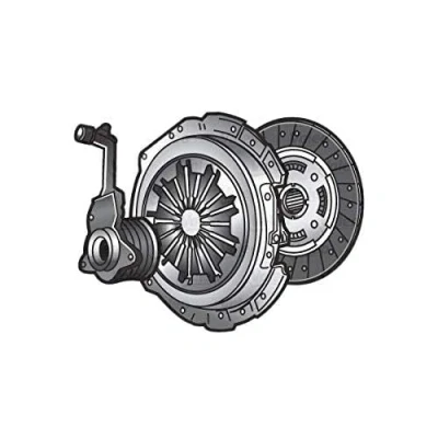 Image of 306209222R, 7701476327, 8200263297, 8200365627 Clutch VALEO KIT3P (CSC) 834287 with central slave cylinder 215mm RENAULT: LAGUNA 2, Kangoo II Express