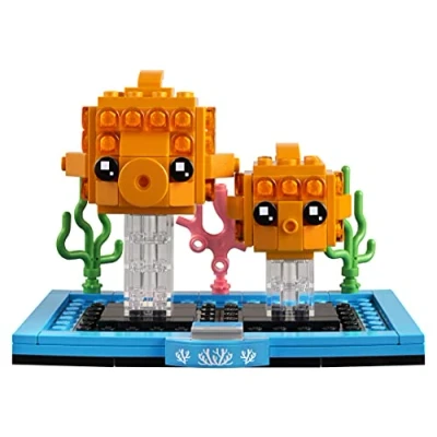 Image of LEGO BrickHeadz Pets Dogs, Cats, Fish, Birds or Hamsters (Choose Pet) (Goldfish 40442)