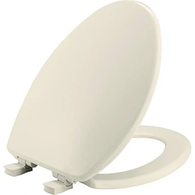 Image of Bemis 7300SLEC 346 Toilet Seat Will Slow Close and Removes Easy for Cleaning, Biscuit/Linen, 1 Pack Elongated