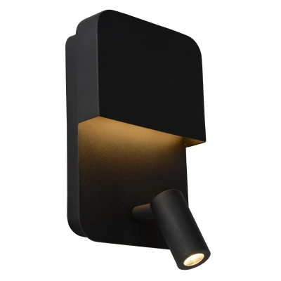 Image of Boxer Modern Wall Light LED 1x10W 3000K With USB charging point Black