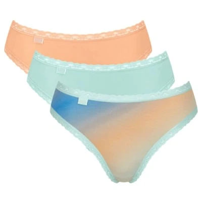 Image of Sloggi Women&#039;s 24/7 Weekend Tai C3P Briefs, MULTIPLE COLOURS 9, 38