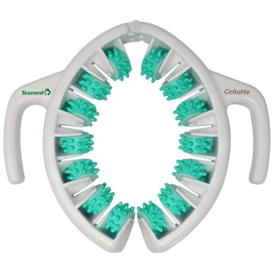 Image of TESMED Cellulite Massager: Clinically Proven Efficacy, Made in Italy, Anti Massager with Converging &amp; Diverging Roller Technology. Patented for Thighs and Buttocks (Green)