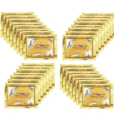 Image of 24K Gold Collagen Eye Mask, Crystal Under Patches For Puffy Eyes and Dark Circles Look Less Tired Reduce Wrinkles Fine Lines (10 PAIRS)
