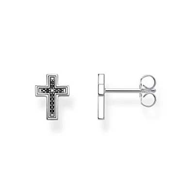 Image of Thomas Sabo Damen Stud Earrings Cross 925 Sterling Silver H2112 643 11
