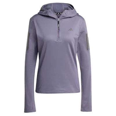 Image of adidas Own The Run Winter Half Zip Shirt