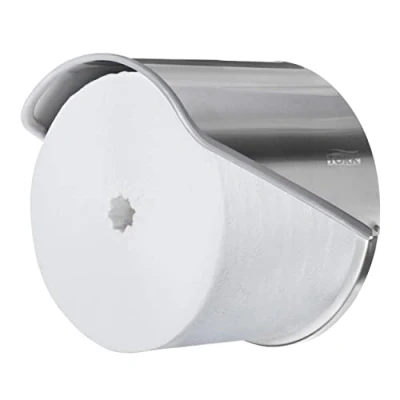 Image of Tork Coreless Mid size Toilet Paper Roll Wall Mounted Dispenser Stainless Steel T7, 472259