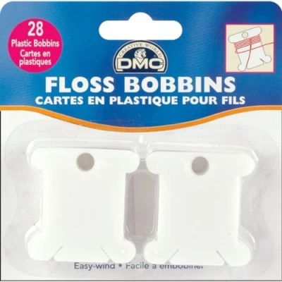 Image of DMC Bulk Buy Plastic Floss Bobbins 28/Pkg 6102