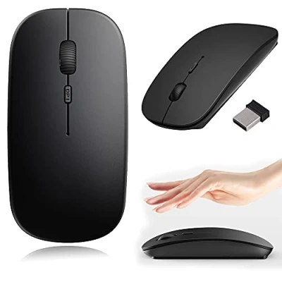 Image of FINDING CASE Slim 2.4 GHz Wireless Cordless Mouse Mice Optical Scroll For PC Laptop Computer