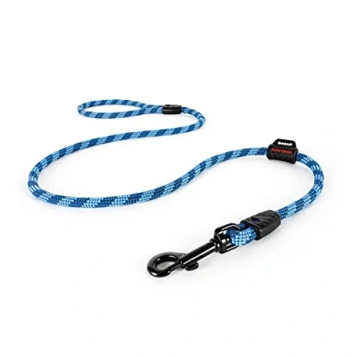 Image of EZYDOG Summit Lead Training Lead, Small Dogs, Medium Large Sturdy Dog Comfortable Padded Handle, Reflective Thread, 1.2M (Blue)