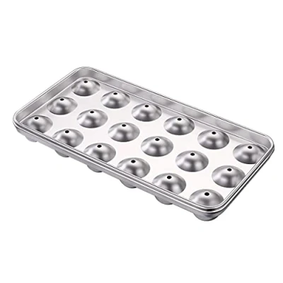 Image of Stainless Steel Food Grade Round Ice Ball Tray Sphere Oval Cube Mold Maker