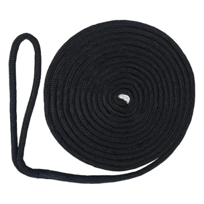 Image of Sailing Boats Marine Rope Premium Mooring Ropes Lines Anchor Shock Absorbing for Yacht Boat Black(L:16.5 Ft/ 25 50Ft, D:3/8&quot;, 1/2&quot;, 5/8&quot;, Eyelet: 12&quot;)
