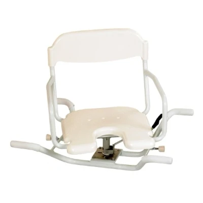 Image of HOMECRAFT Bath Seat, Swivelling Bathing Aid, Aid for Eldery or Disabled, Rotating Chair, Bathroom Assistance,Safe and Stable, White