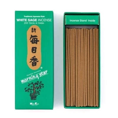 Image of nippon kodo Japanese Style Incense, Sage, Green, 200 Barritas