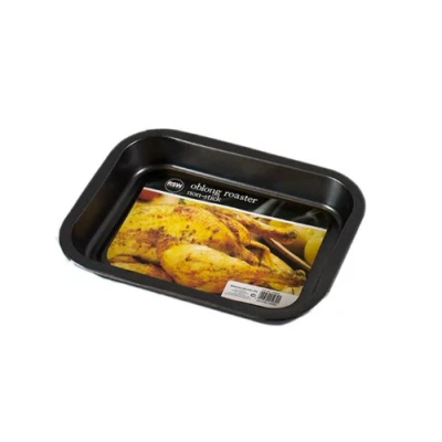 Image of Non Stick Oblong Roaster for Oven Cooking &amp; Food Preparation 25x19.5cm