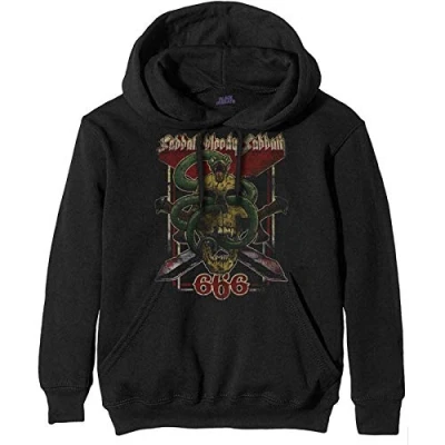 Image of Band Monkey Black Sabbath Unisex Pullover Hoodie Bloody 666