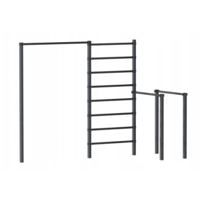 Image of Outdoor pull up bar, caterpillar ladder, wall bars, dip station, strength training, Davski, Calisthenics, street workout, ZO6C5