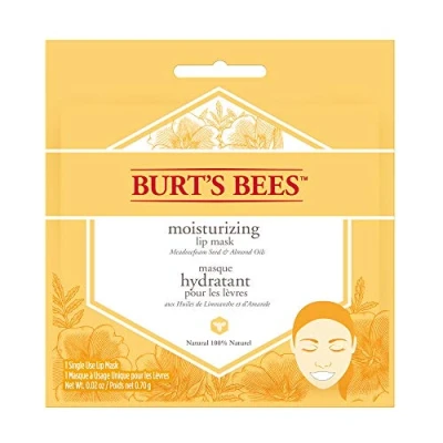 Image of Burt&#039;s Bees 100 Percentage Natural Moisturizing Lip Mask, Conditioning Care with Meadow Foam Seed and Almond Oils