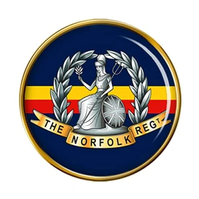Image of Royal Norfolk Regiment, British Army Pin Badge