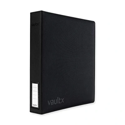 Image of Vault X Premium Exo Tec 3 Ring TCG Binder for 9 Pocket Trading Card Pages 30+ Page Capacity Easy Open D Clip CCG Photo Cards (Slim)