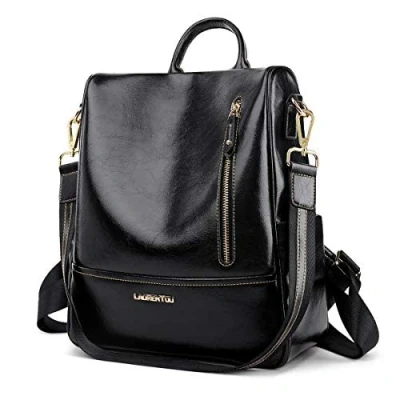 Image of Water Resistant Lightweight Nylon Backpack Computer Daypack Durable Black Size: One size