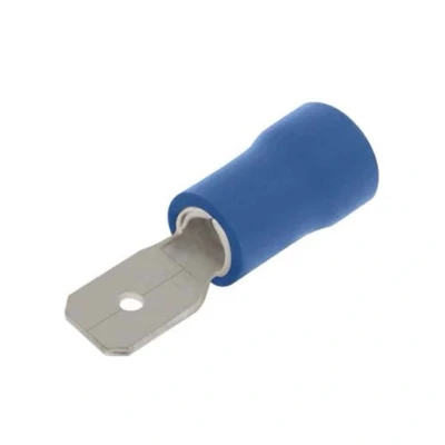 Image of Unicrimp Qcrimp Pre Insulated Terminal Male Push On Blue 4.8mm X 0.8mm Qbpo48M8