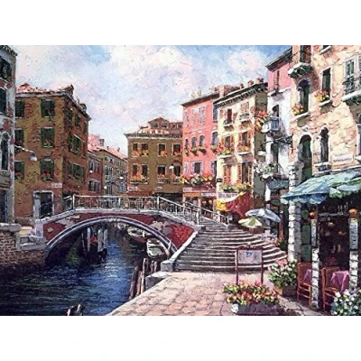 Image of Along the seaside , Bridge cross stitch kits, 14ct,29x23 inch, 350x262 aida counted kits
