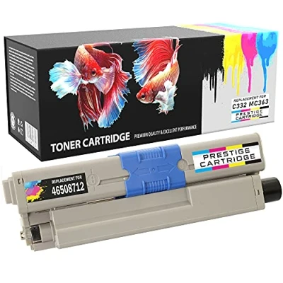 Image of Compatible High Yield (3,500 Pages) Black Laser Toner Cartridge Replacement for Oki C332 MC363 dn dnw 46508712 Series