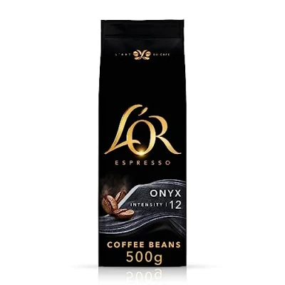 Image of L&#039;OR Espresso Onyx Coffee Beans 500g Intensity 12