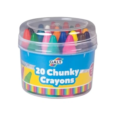 Image of Galt Toys, Chunky Crayons 20 Pieces, Easy to Hold for Kids, Ages 3 Years Plus