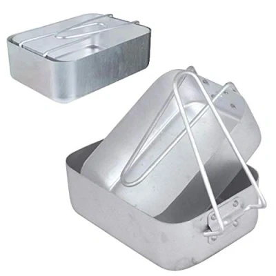 Image of Widdle Gifts Ltd Camping/Outdoor Eating/Drinking Gear Set 2 Aluminium Mess Tins 3029