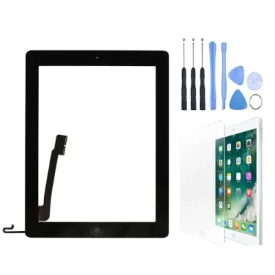 Image of Hedywei Touch Screen for iPad 4 A1460 A1459 A1458 Digitizer Glass Replacement w/Home Button
