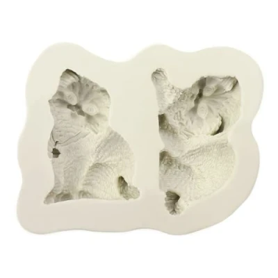 Image of Cat Silicone Cake Chocolate Baking Sugarcraft Mould Fondant Decor Soap Wax Mold