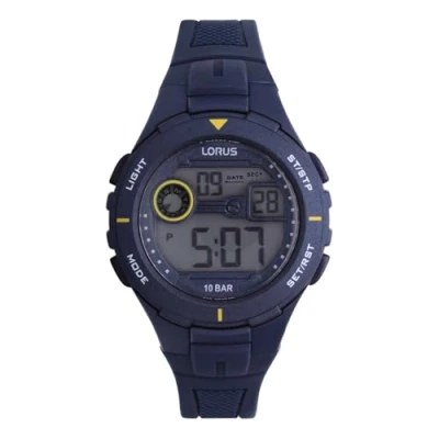 Image of Lorus Men&#039;s Digital Quartz Watch with Silicone Strap R2383PX9