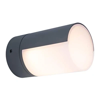 Image of Lutec Cyra Wall Light Dark Grey Integrated LED IP54