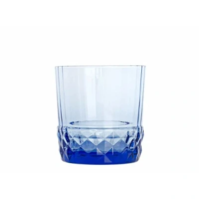 Image of Bormioli 94121 Rocco America Set of 6 Glasses Blue Rocks, Glass, 30cl