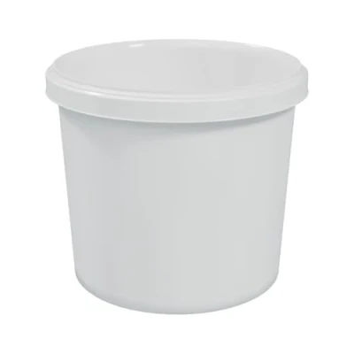 Image of CROMAR PRO GRP Mixing Bucket Heavy Duty Builders Premium Plastic Container Tub for Home DIY &amp; Professional Projects White 10L